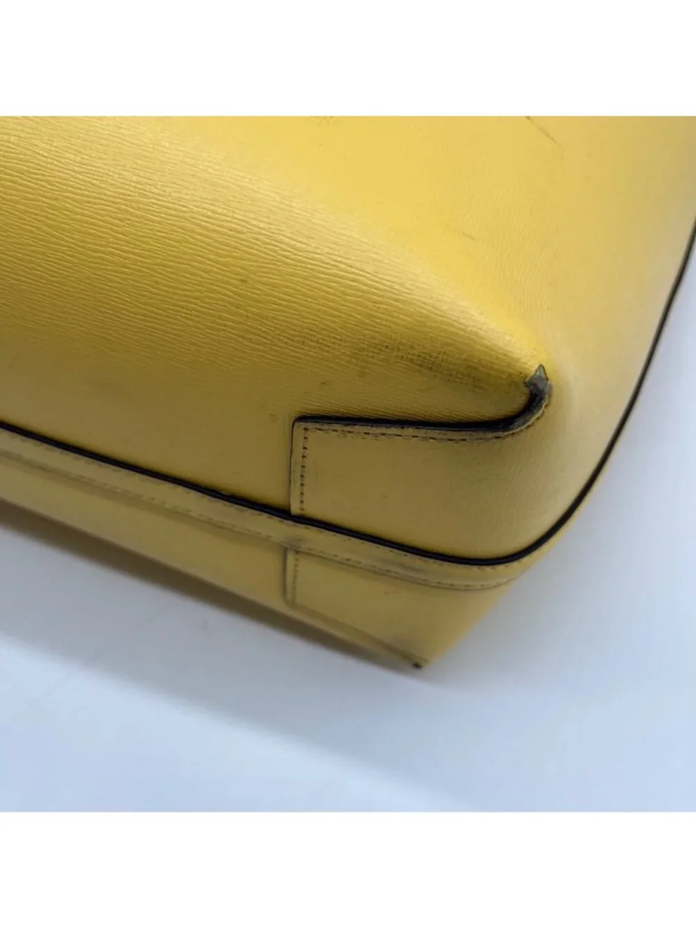 Kate Spade Yellow Pebbled Leather Tote Bag